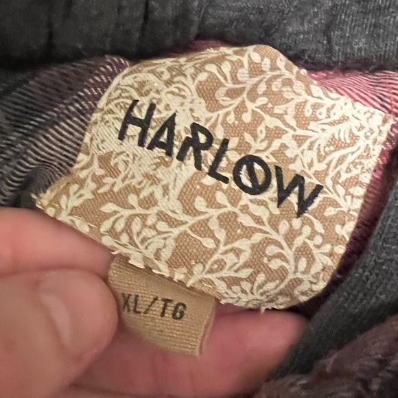 Men’s Harlow zipper/ button up hooded flannel size XL - Picture 2 of 2